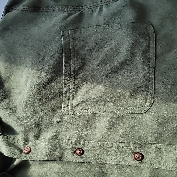 Rugged Earth Outfitters L mens shirt green long sleeve button loose fit gorpcore - Picture 5 of 11